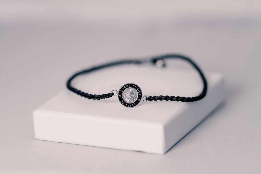 NEW* He Lives Bracelet- (11mm pendant)