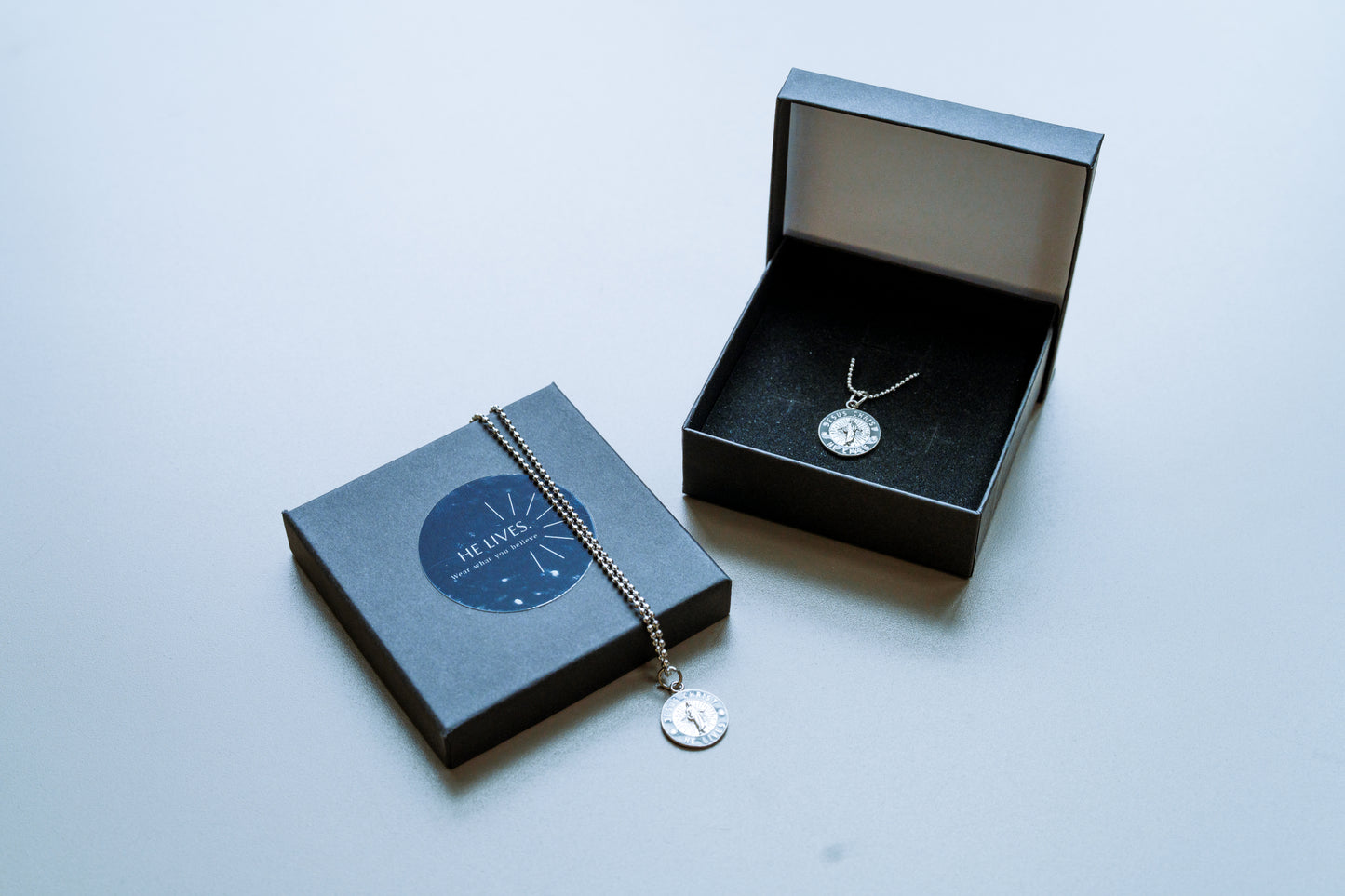 He Lives Necklace – "Jesus Christ, He Lives" Pendant (New inventory Arrives May 25th and will ship immediately)