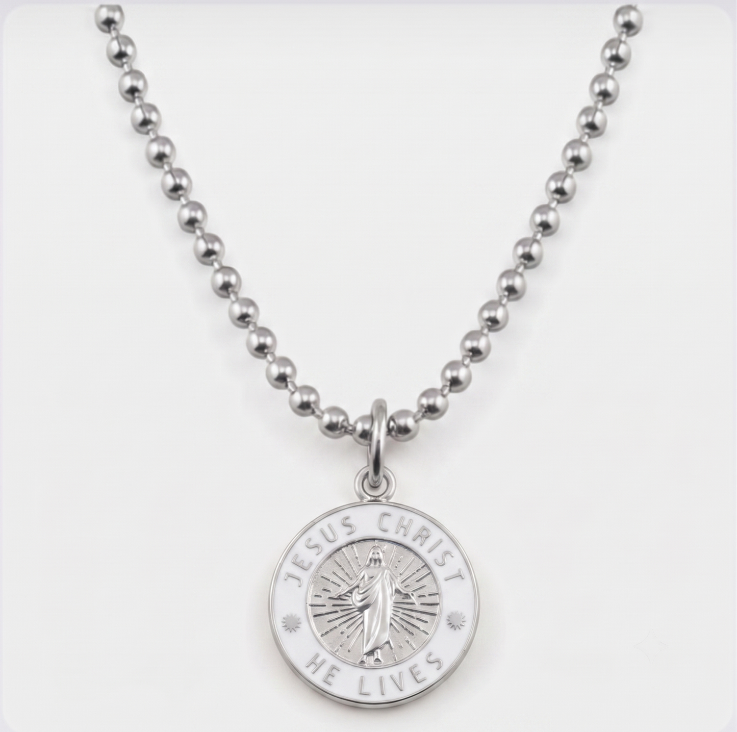 He Lives Necklace – Medium Pendant