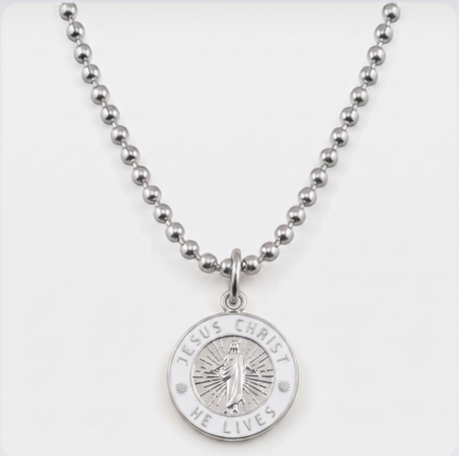 He Lives Necklace – Medium Pendant