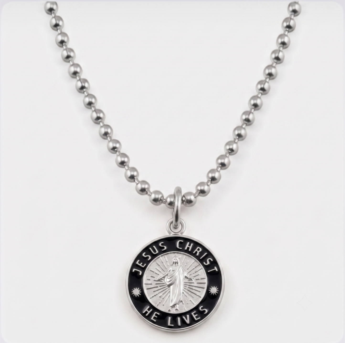 He Lives Necklace – Medium Pendant