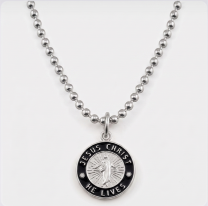 He Lives Necklace – Medium Pendant