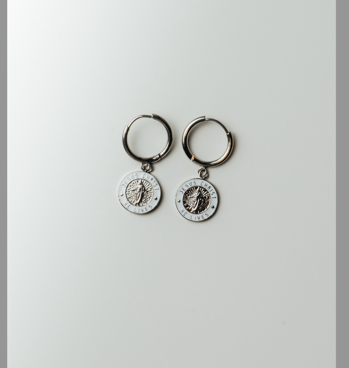 He Lives Earrings