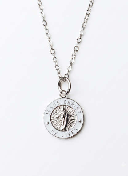 He Lives Necklace – Small Pendant