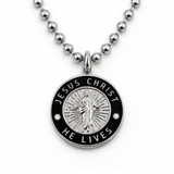Silver and Black / Ball Chain