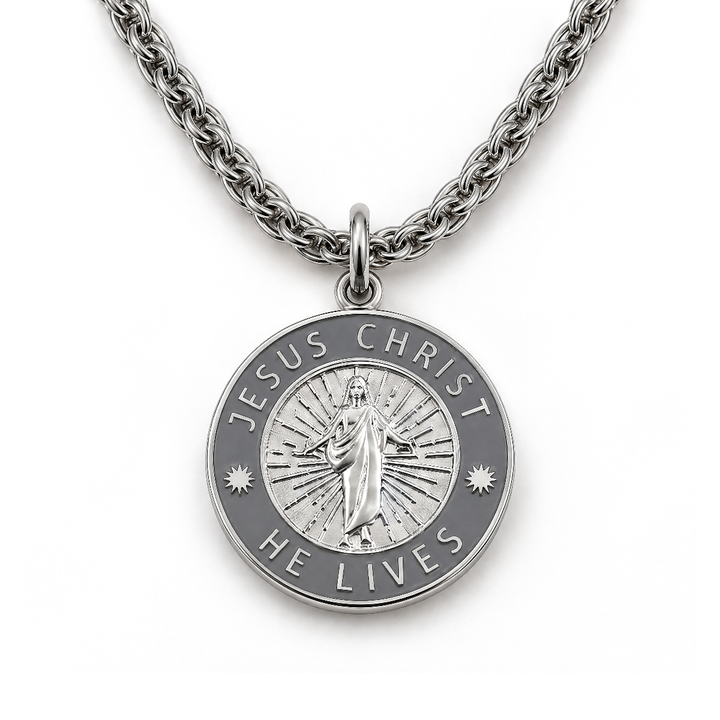 He Lives Necklace – Medium Pendant