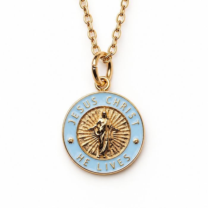 Gold & Light Blue