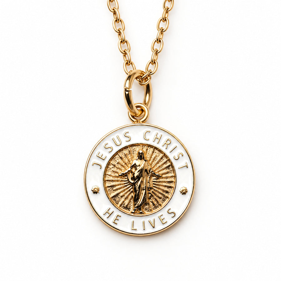 He Lives Necklace – Small Pendant